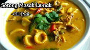 Masukkan ayam, cili api dan kunyit hidup yang telah ditumbuk serta serai . Sotong Masak Lemak Cili Padi Dengan Kacang Panjang Spicy Squid Cook With Long Beans Youtube