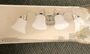 In brushed nickel ceiling fan glass parts only/wbulb. Hampton Bay 4 Light Vanity Fixture Chrome And 50 Similar Items