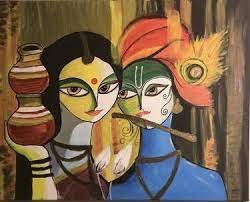 You can use these radha krishna photos painting. Radha Krishna Acrylic Painting Painting By Tejaswi Thati Saatchi Art