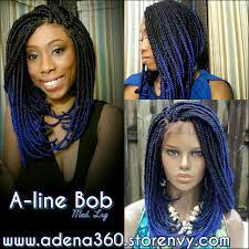 A Line Custom Ordered Ombre Blue Bob Www Adena360 Storenvy Com Bob Braids Short Sassy Hair Sassy Hair
