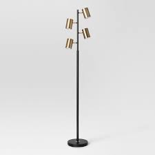 Find unexpected styles to illuminate the living room, bedroom and more. Dean Spotlight Floor Lamp Includes Led Light Bulb Black Brass Project 62 Target