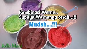 Bahagian yang sama pewarna makanan berasaskan air merah dan hijau dicampur dengan pembekuan putih tulen menghasilkan warna asas coklat. Cara Mewarnai Butter Cream Supaya Warnanya Cerah Mudah Tanpa Harus Di Masukin Pendingin Youtube