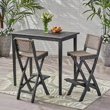 3pcs patio bar set 2 swivel stools and height outdoor indoor pool bistro table. Patio High Top Table Target