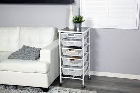Enjoy free shipping on most stuff, even big stuff. Origami Wheeled Folding Steel 5 Drawer Mesh Storage Kitchen Cart Wood Top Black Storage Drawer Units Racks Shelves Drawers