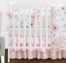 Check out our crib set pink gray selection for the very best in unique or custom, handmade pieces from our shops. Pink And Grey Watercolor Floral 9 Piece Crib Bedding Collection