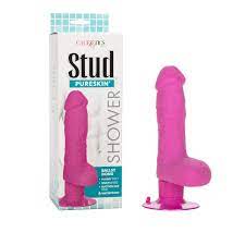 Amazon.com: CalExotics Shower Stud Ballsy Dong Pure Skin Vibrating Dildo  Waterproof, Pink, 5 Inch : Health & Household