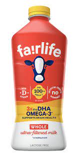 50% less sugar than regular milk. Whole Milk Lactose Free Milk Fairlife Ultra Filtered Whole Milk