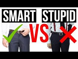 A number of belt trends have emerged recently, including larger buckle sizes and a more utilitarian appearance that seems to be the norm for the street style crowd. 5 Belt Mistakes That Make You Look Stupid Rules For Wearing Belts When To Go Beltless Youtube