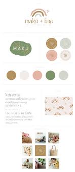 Branding Guide Ethical Clothing Accessories Boho Child Clothes Natural Logo Design Color Pal Boho Logo Design Kids Branding Design Colorful Logo Design