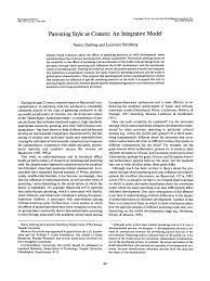 Parenting global es una comunidad global de padres y especialistas en paternidad comprometida a ayudar a los padres a crear una relación de alta calidad y . Pdf Parenting Style As Context An Integrative Model