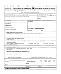 Elaborate view of affidavit form. Free 12 Sample Medical Examination Forms In Pdf Excel Word