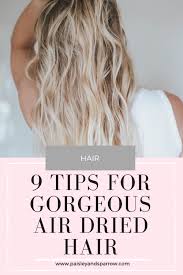 However, just letting your hair air dry often results in frizz, especially if you have thick hair. 9 Steps To Gorgeous Air Dry Hair Paisley Sparrow