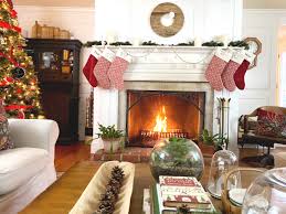 Christmas just wouldn't be the same if there was no place to hang those precious stockings! Perfect Farmhouse Red Christmas Fireplace Mantel Decor With Christmas Tree Ideas Lehman Lane