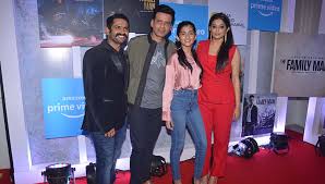 What a coincidence and a great gift! Manoj Bajpayee Priyamani Sharib Hashmi Host A Private Screening Of The Family Man Actor Photos Actress Pictures