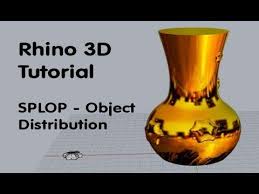 Rhino 3d Tutorial Object Distribution On Surface Using Splop