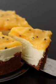 Cheesecake Sans Cuisson Au Chocolat Blanc Lemon Passion Fruit Curd Kuchen Kaesekuchen Rausch