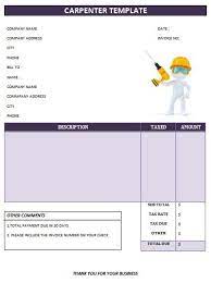 25 Professional Carpenter Invoice Templates Demplates Invoice Template Invoicing Invoice Example