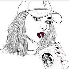 Coloriage fille les beaux dessins de autres a imprimer et colorier quizlet flashcards images. Art Dessin Fille Chapeau Dessins Hipster Dessin Dessins De Fille