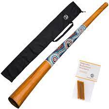 Didgeridoo Wood 51 Hand Painted Fair Traded Including Beeswax And Didgeridoobag Didgeridoo For Beginners