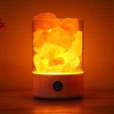 Natural Himalayan Salt Lamp Usb Sea Salt Lamp Rock Salt Lamp Crystal Night Light For Home Office Relieve Fatigue Touch Dimmer Switch And 3 9ft Power Cord White Walmart Com Walmart Com
