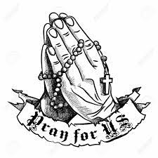 Prayer Hands Google Search Praying Hands With Rosary Rosary Drawing Prayer Hands Drawing
