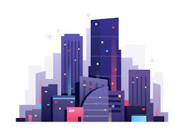 See more ideas about illustration, flat design illustration, illustration design. City Night Building Illustration Flat Design Illustration Graphic Design Illustration