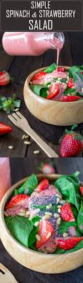 Simple Spinach And Strawberry Salad Recipe Strawberry Salad Recipe Eat Recipes