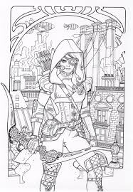 Pin By Coloring Pages For Adults On Coloring Pages Steampunk Coloring Coloring Books Halloween Coloring Book