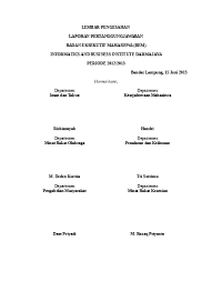 Maybe you would like to learn more about one of these? Lembar Pengesahan Bem