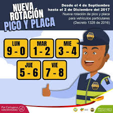 El pico y placa es una medida de restricción vehicular implementada en las ciudades. A Partir De Este Lunes Nueva Rotacion De Pico Y Placa En Cartagena Cartagena Caracol Radio