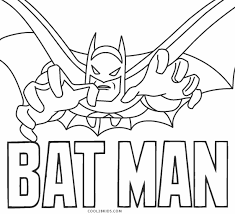Show your kids a fun way to learn the abcs with alphabet printables they can color. Free Printable Batman Coloring Pages For Kids