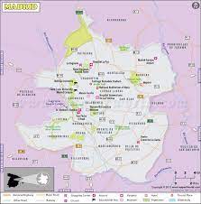 One of the largest and most beautiful european capitals with a population of more than. Madrid Map Map Of Madrid City Spain Map Madrid City Spain