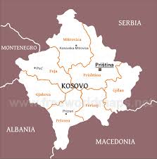 Create your own custom map of europe. Kosovo Political Map