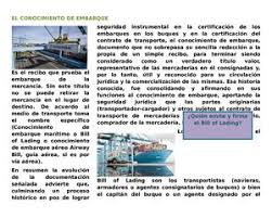 Although the term historically related only to carriage by sea, a bill of lading may today be used for any type of carriage of goods. Calameo El Conocimiento De Embarque Electronico