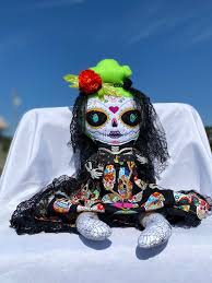 Day of the Dead, Catrina, Sugar Skull, Colorful Doll, Halloween, Home Decor  - Etsy