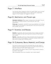 Big game design documents are outdated. Ten Page Document