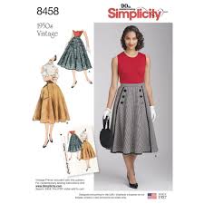 Our 1950s Vintage 4 Gore Skirt For Misses Is Gracefully Flared And Has A Side Closing Choose A Butto Vintage Skirt Pattern Skirt Patterns Sewing Vintage Skirt