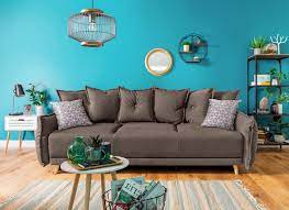 Hast du etwas mehr platz, kannst du die sofas auch mit anderen sitzmöbeln wie hockern und sesseln zu einer sitzgruppe arrangieren. Schickes Dreiersitzer Sofa Mit Bettfunktion