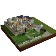 It is a detached, suburban home with two living rooms, kitchen/dining room, 2 bathrooms, 4 bedrooms, and a garage. Modern Family The Dunphy House By Jackverhaeg The Exchange Community The Sims 3