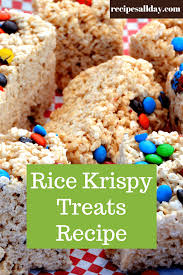 Easy Rice Krispy Treats Recipe This Is A South African Favorite For Both Kiddies And Adults Something Light And Sweet To Eat And So Easy To Make Always Popul Recipe