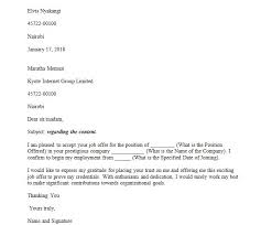Consider the acceptance letter as another way to express your gratitude and enthusiasm for your upcoming employment. Sample Acceptance Letter And How To Write A Letter Of Acceptance Kenyayote