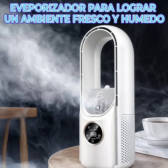 Ventilador Sin Aspas con Humificador | 6 Velocidades – $1…