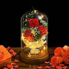 Shirylzee die schöne und das biest rose, ewige rose im glas rose in glaskuppel künstlich blumen rosen mit was für eine intention beabsichtigen sie nach dem kauf mit seiner dekoration glas? Shirylzee Rose Im Glas Ewige Rose Glas Licht Kunstliche Rose Mit Led L Techstudio Ch