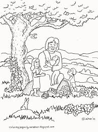 Coloring Pages For Kids By Mr Adron Jesus Blesses The Children Free Coloring Page Ma Sunday School Coloring Pages Free Coloring Pages Coloring Pages