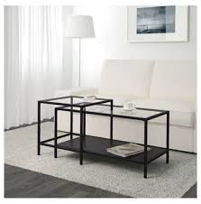 Vittsjo Satztisch Ikea Beistelltisch Satztische Glastisch Wohnzimmer
