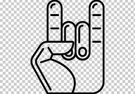 Rock Music Heavy Metal Sign Of The Horns Png Angle Area Black Black And White Computer Icons Metal Signs Rock Music Metal Horns