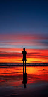 Calm Peace Silhouette Reflections Man And Sunset 1080x2160 Wallpaper Tumblr Backgrounds Pics Pictures Beautifull woman sitting on the beach. calm peace silhouette reflections