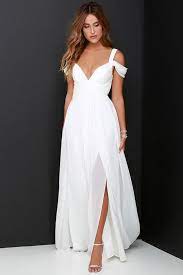 Discount Vintage Chiffon Beach Bridal Wedding Dresses Split Side Cheap 2016 Floor Length White Strap Bridal Dresses With Cap Sleeve Wedding Gowns Cheap Vintage Ivory Maxi Dress Cap Sleeve Wedding