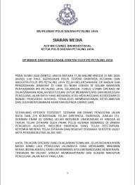 .petaling jaya polis menangkap pengerusi bersih 2 0 maria chin abdullah dan urusetia mandeep singh susulan serbuan ke atas pejabat gabungan itu di petaling jaya petang tadi mereka dijangka dibawa ke ibu pejabat polis daerah petaling jaya ser. Siaran Media Acp Nik Ezanee Polis Daerah Petaling Jaya Facebook