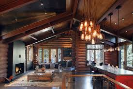 log home lighting houzz